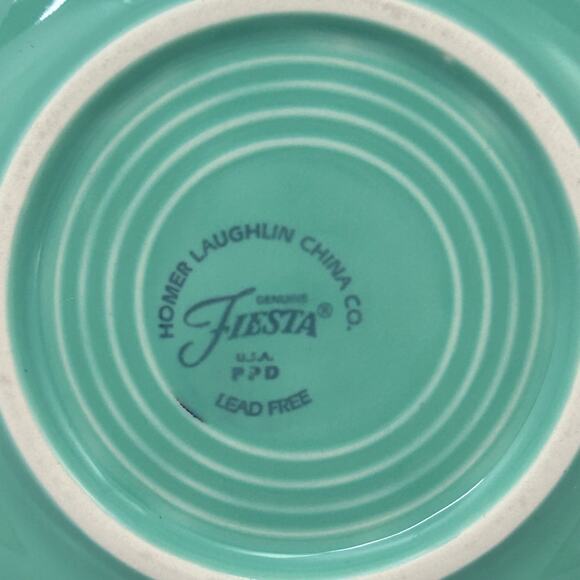 Fiesta Sea Mist Saucer Homer Laughlin Fiestaware - Picture 5 of 6